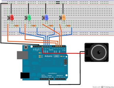 Arduino - Simple Simon Says Game : 8 Steps (with Pictures) - Instructables