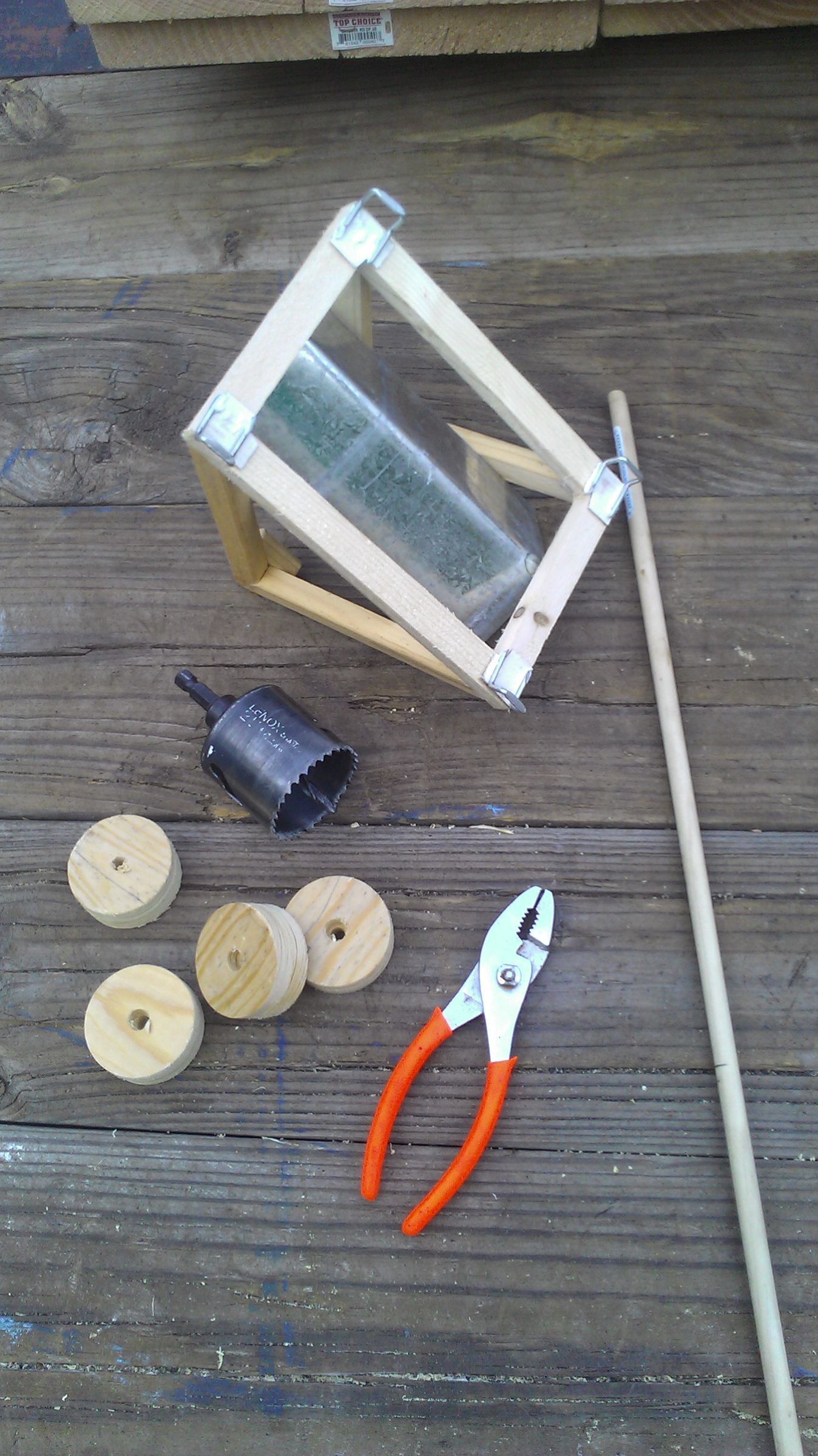 Wheels on a Desktop Trebuchet