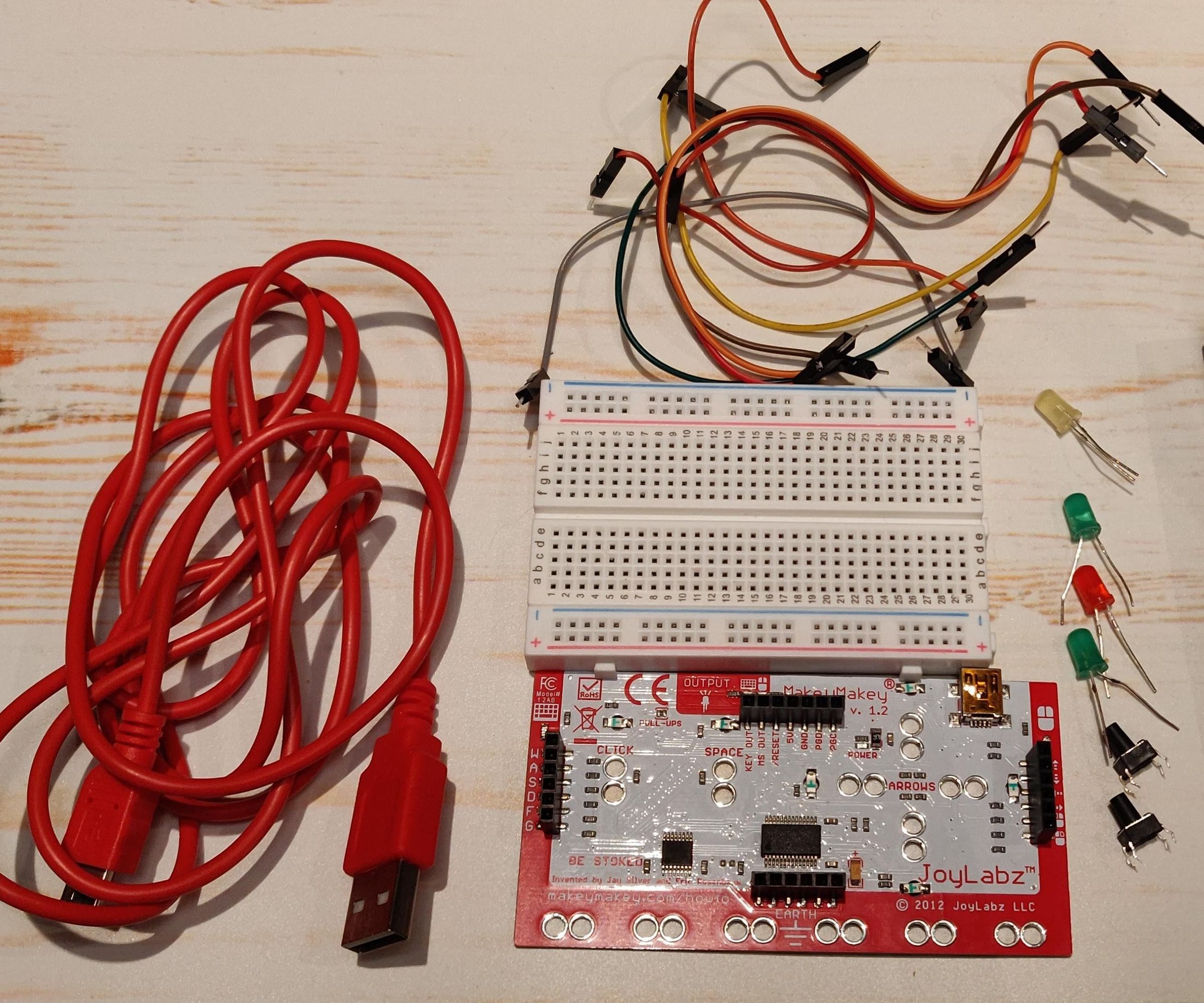 Makey Makey Circuit With Breadboard