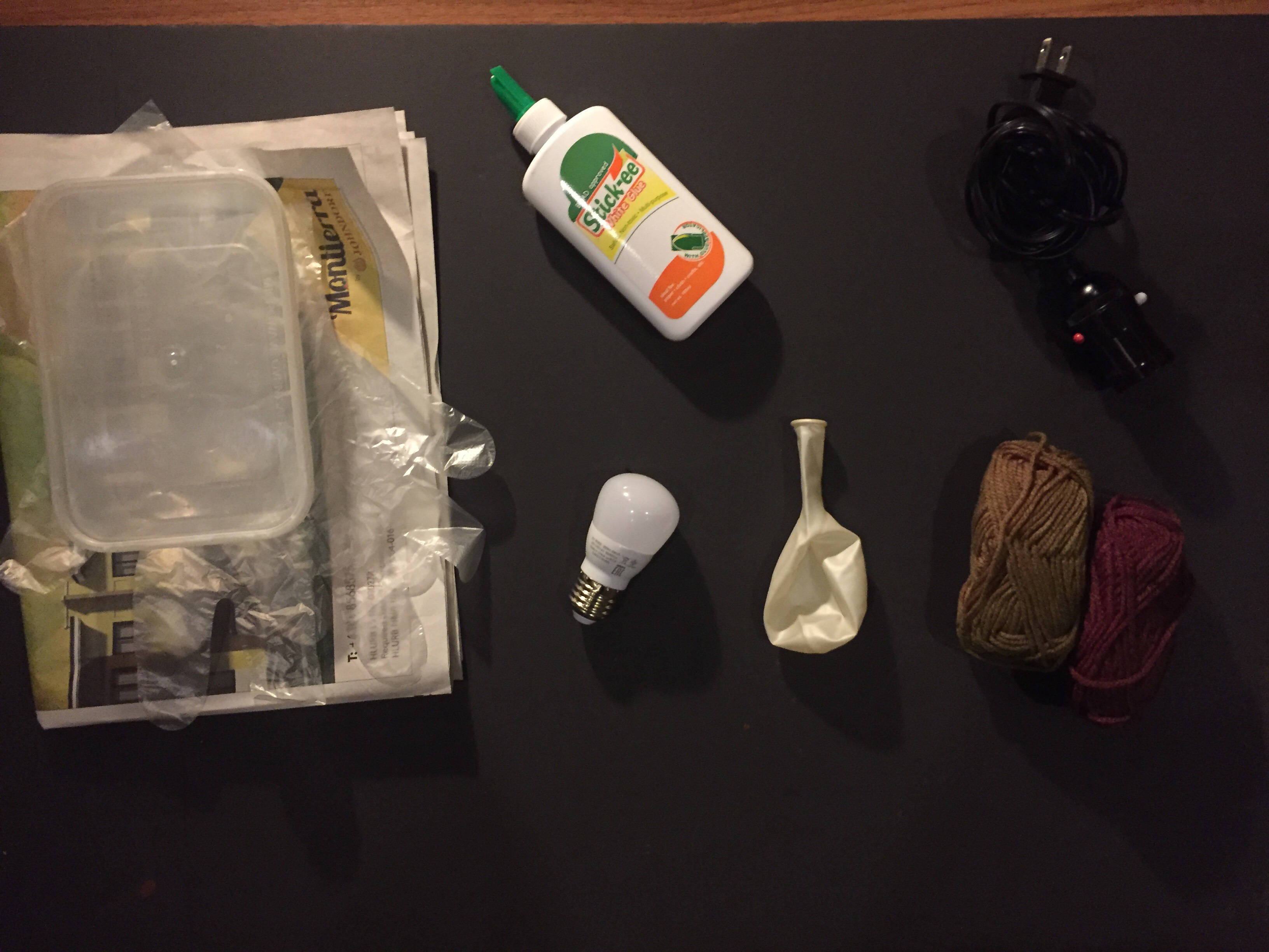 DIY YARN LAMP 6 Steps Instructables