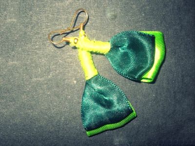How to Make Ribbon Earrings- Surprising Half Ribbon Bow Earrings