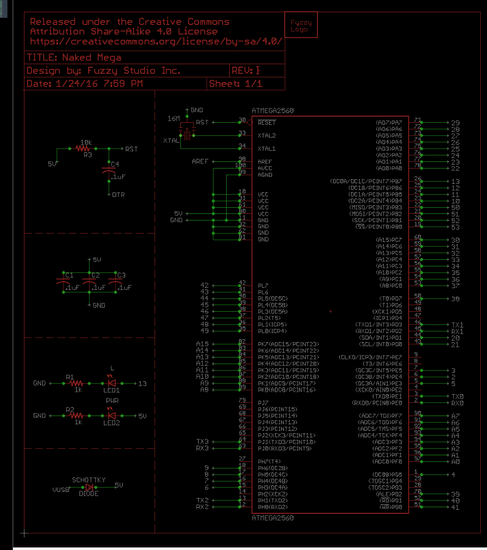 EAGLE PCB: Revision I