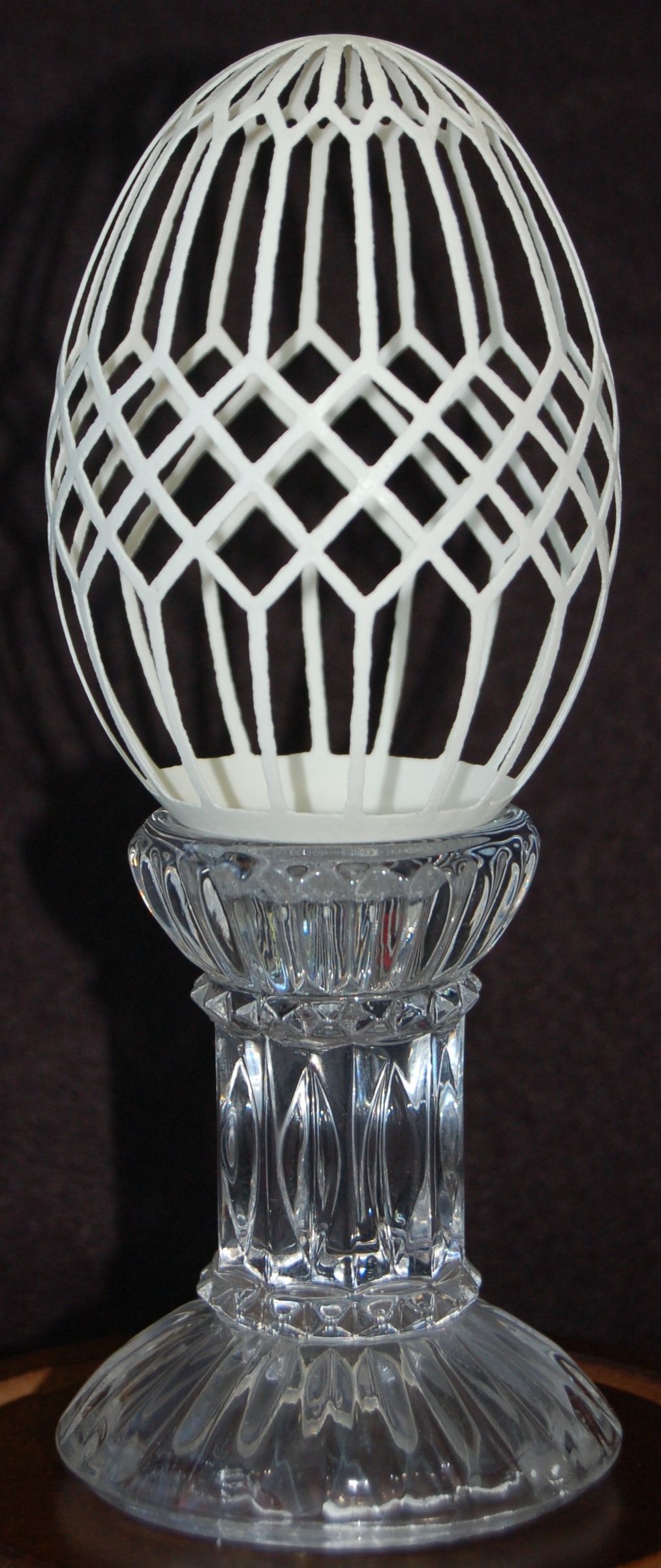 Stained Glass Window Design on Goose Egg