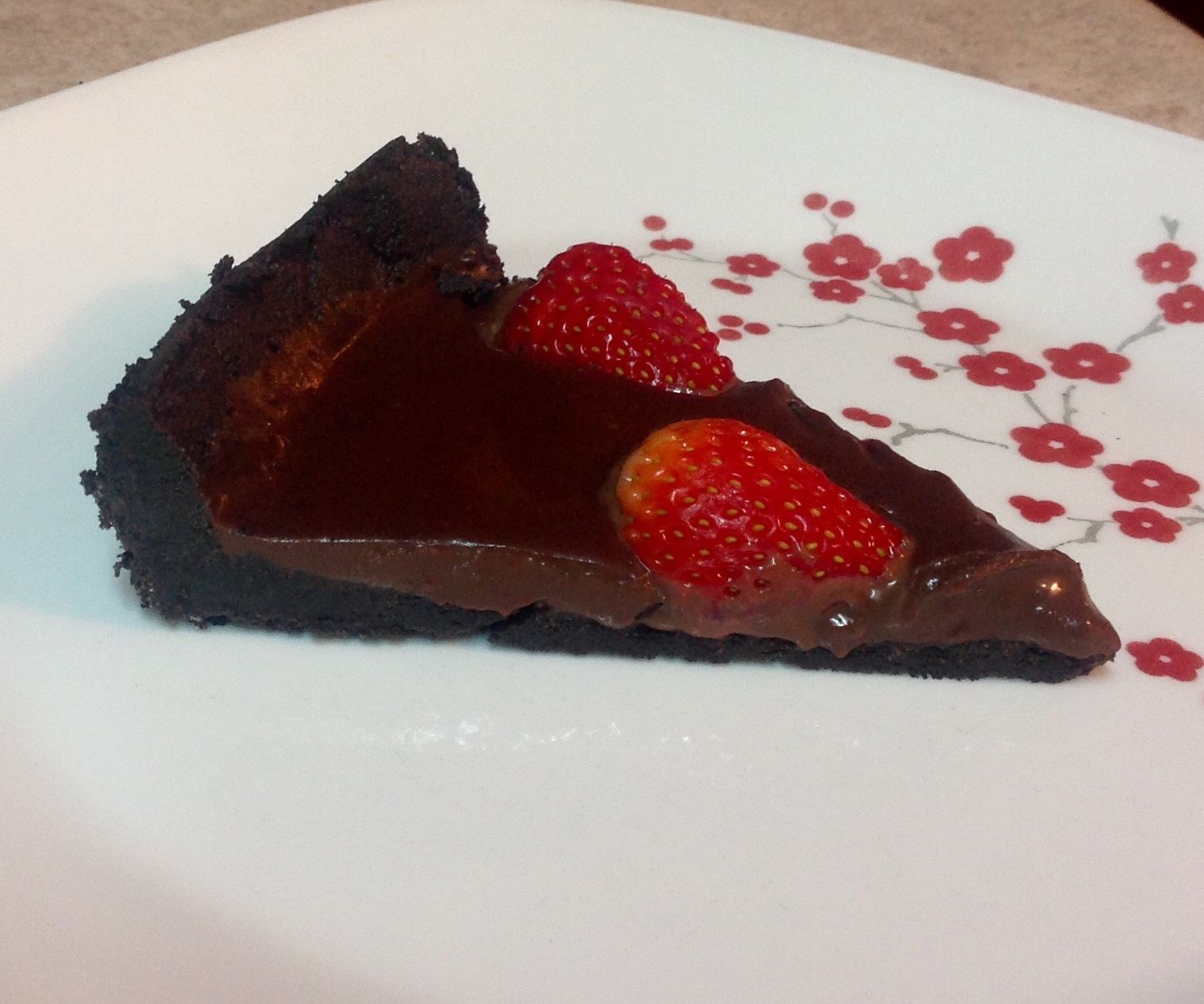 No- Bake Chocolate Strawberry Tart