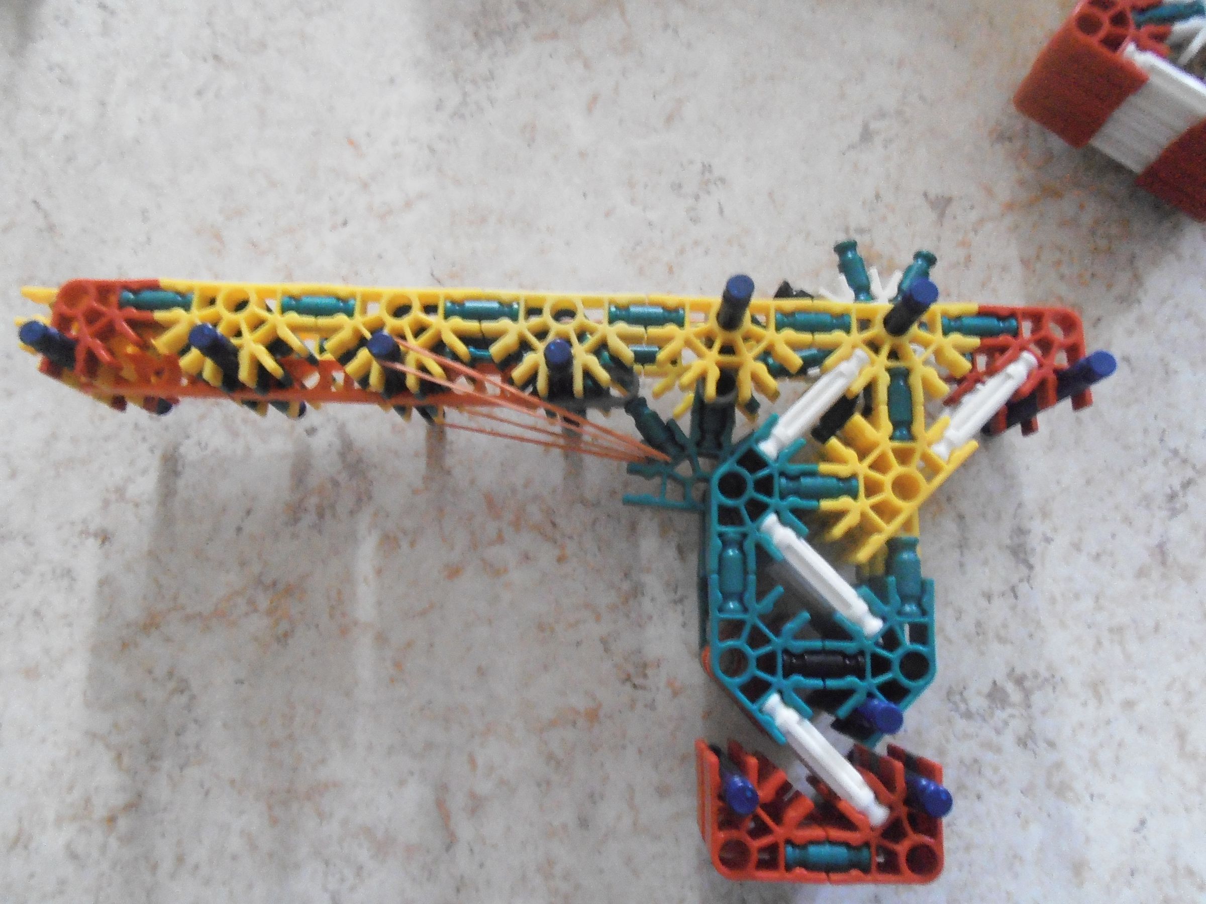 Truely Semi-  Auto Rubberband K'nex Pistol .