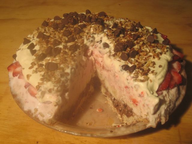 Wonderful Banana Split Ice Cream Pie