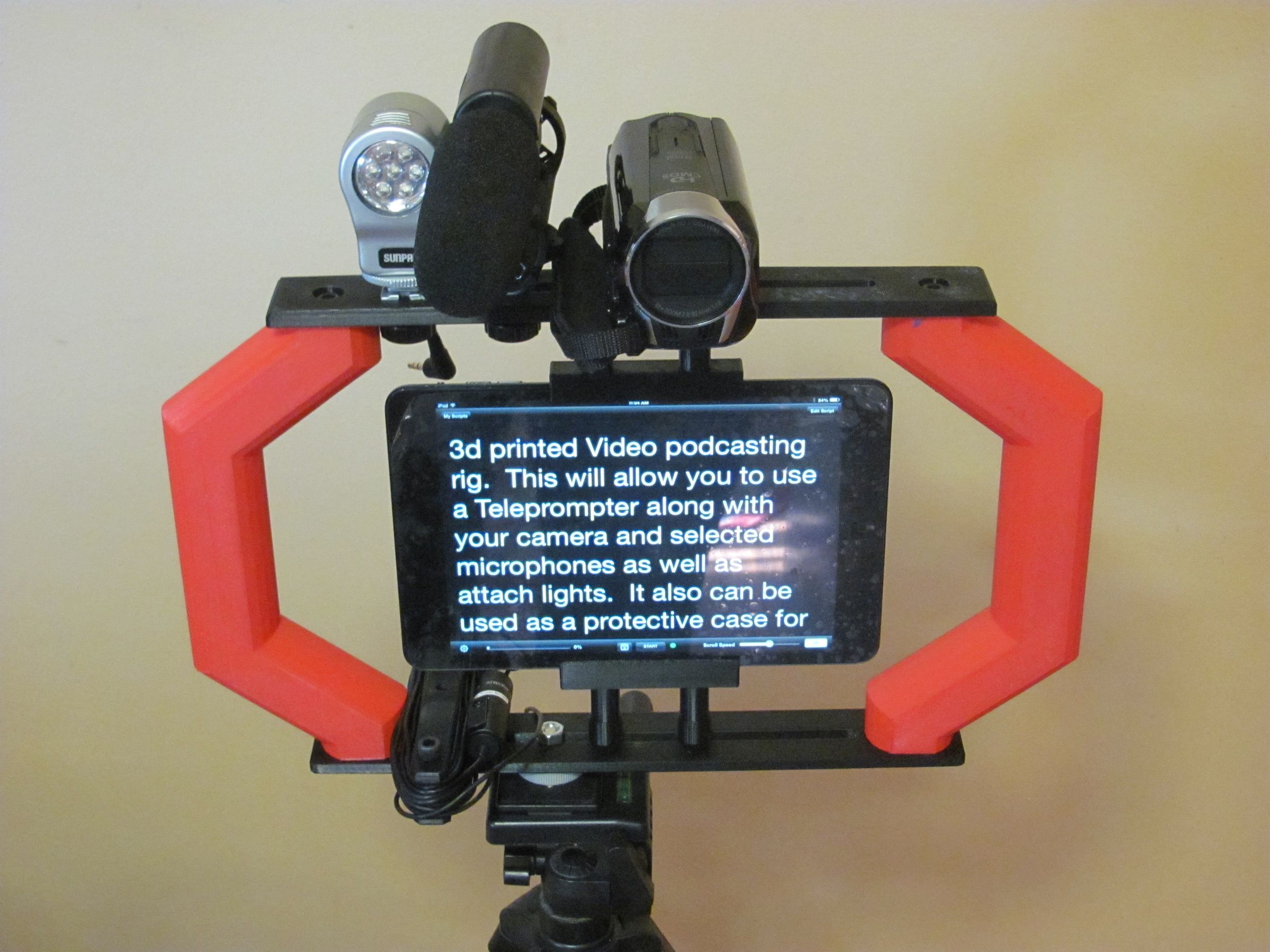 Video Podcasting Rig and Teleprompter