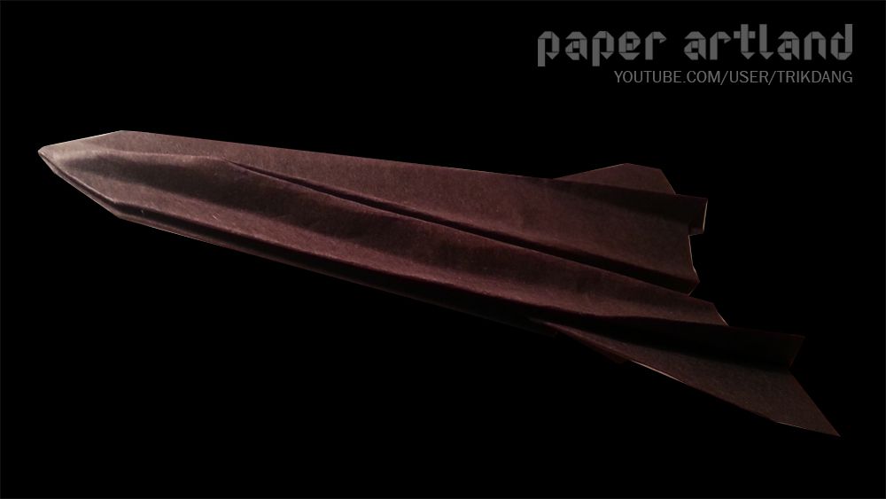 How to Make a Cool Paper Jet: Blackbird SR71 | Flyable | Included Flight Test