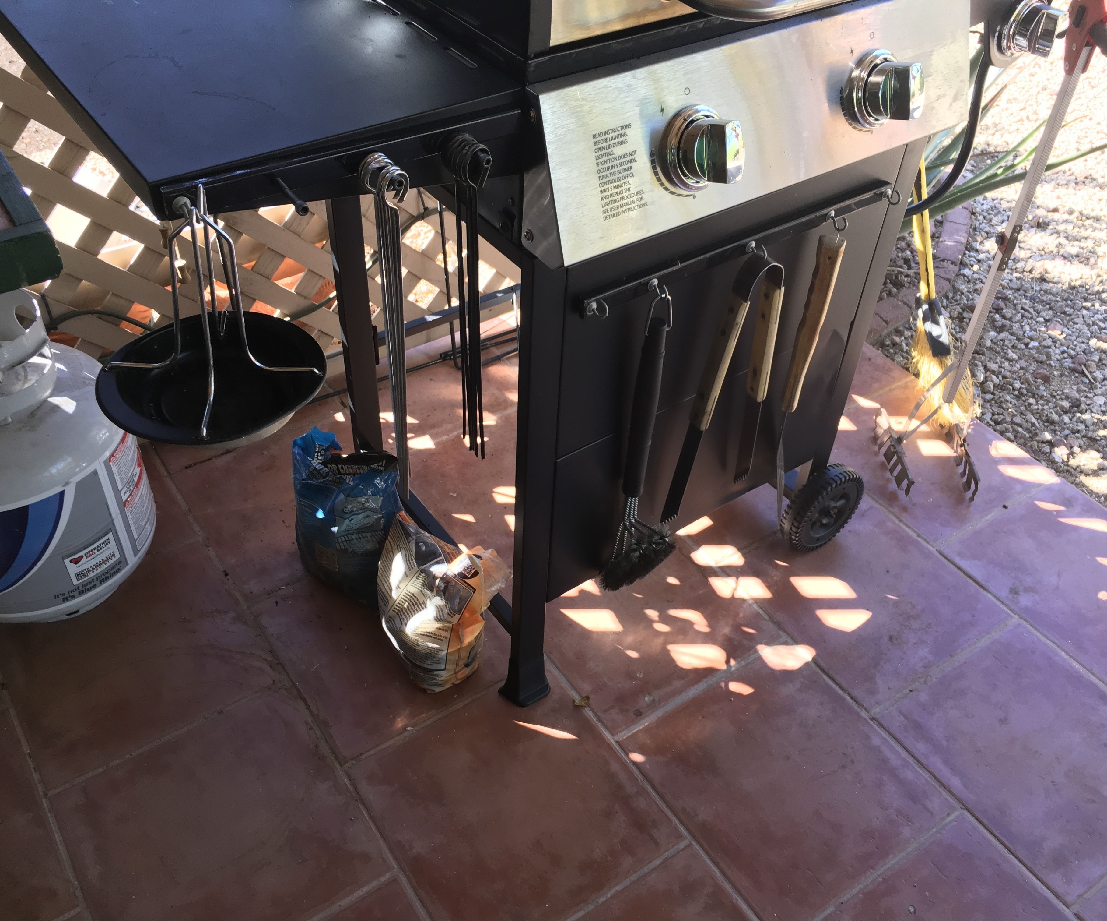 Build and Add a Custom Barbecue Tool Holder to Your Bbq Without Drilling Holes Into Your Bbq