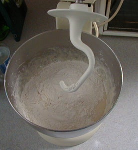 Add Remaining Flour and Mix With the Dough Hook