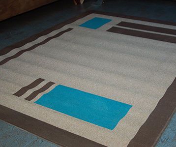 Spray Painted Rug