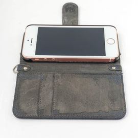 phone case green iPhone 15 Pro Green Leather Phone Case