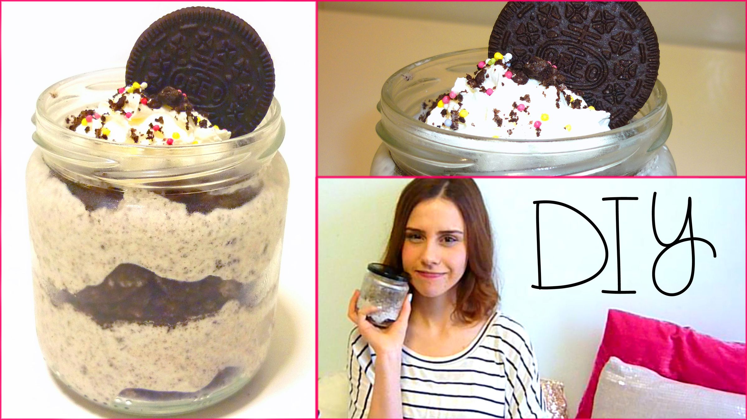 DIY Oreo Cheesecake ICE CREAM in a Jar!