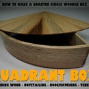 Bent Wood Quadrant Box With Fan Top