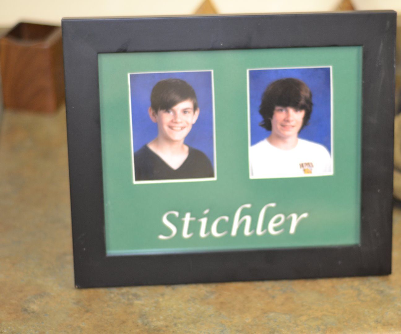 Framed Photos With Laser Cut Frame Title