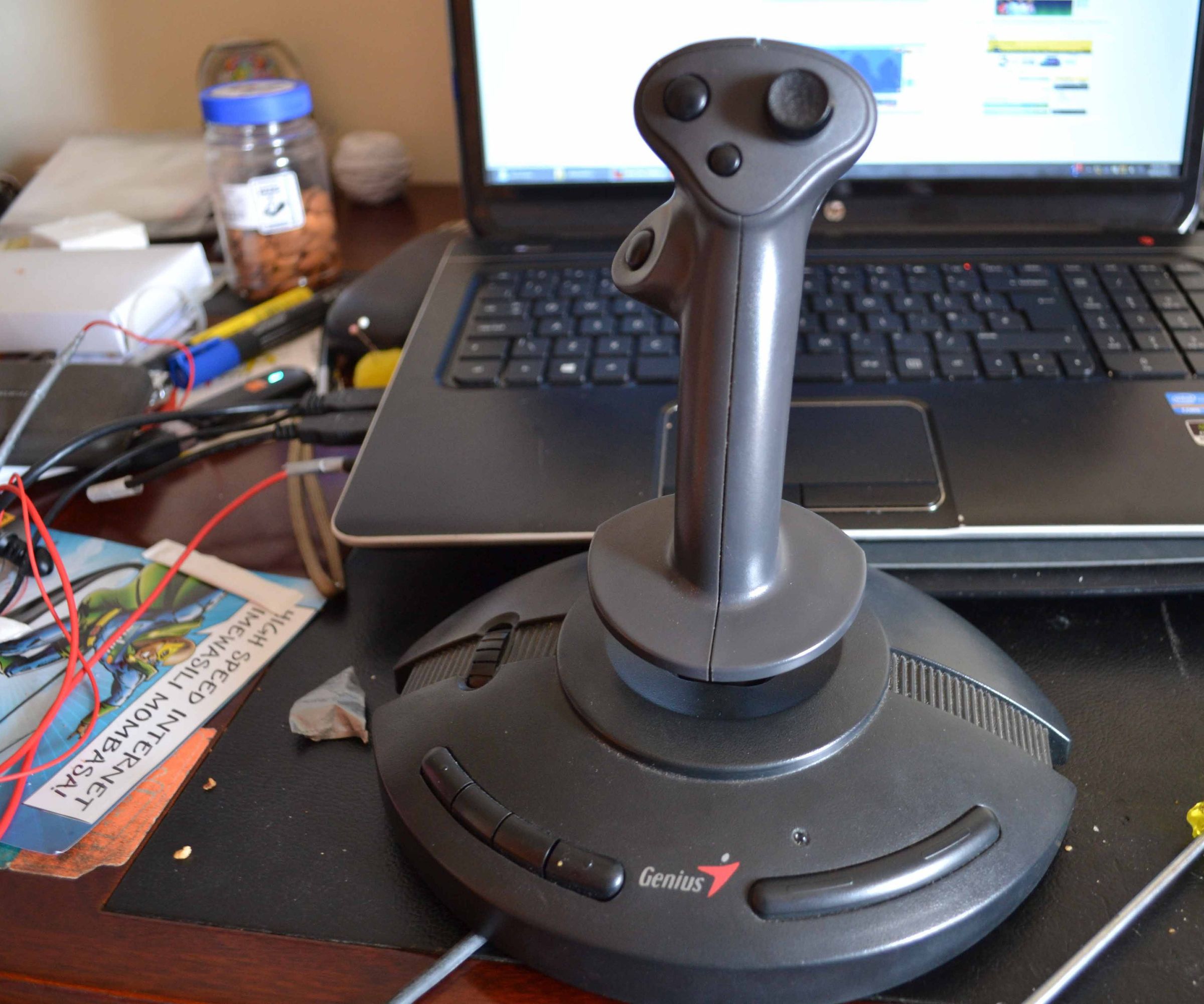 Taking Apart an Old Joystick for Parts