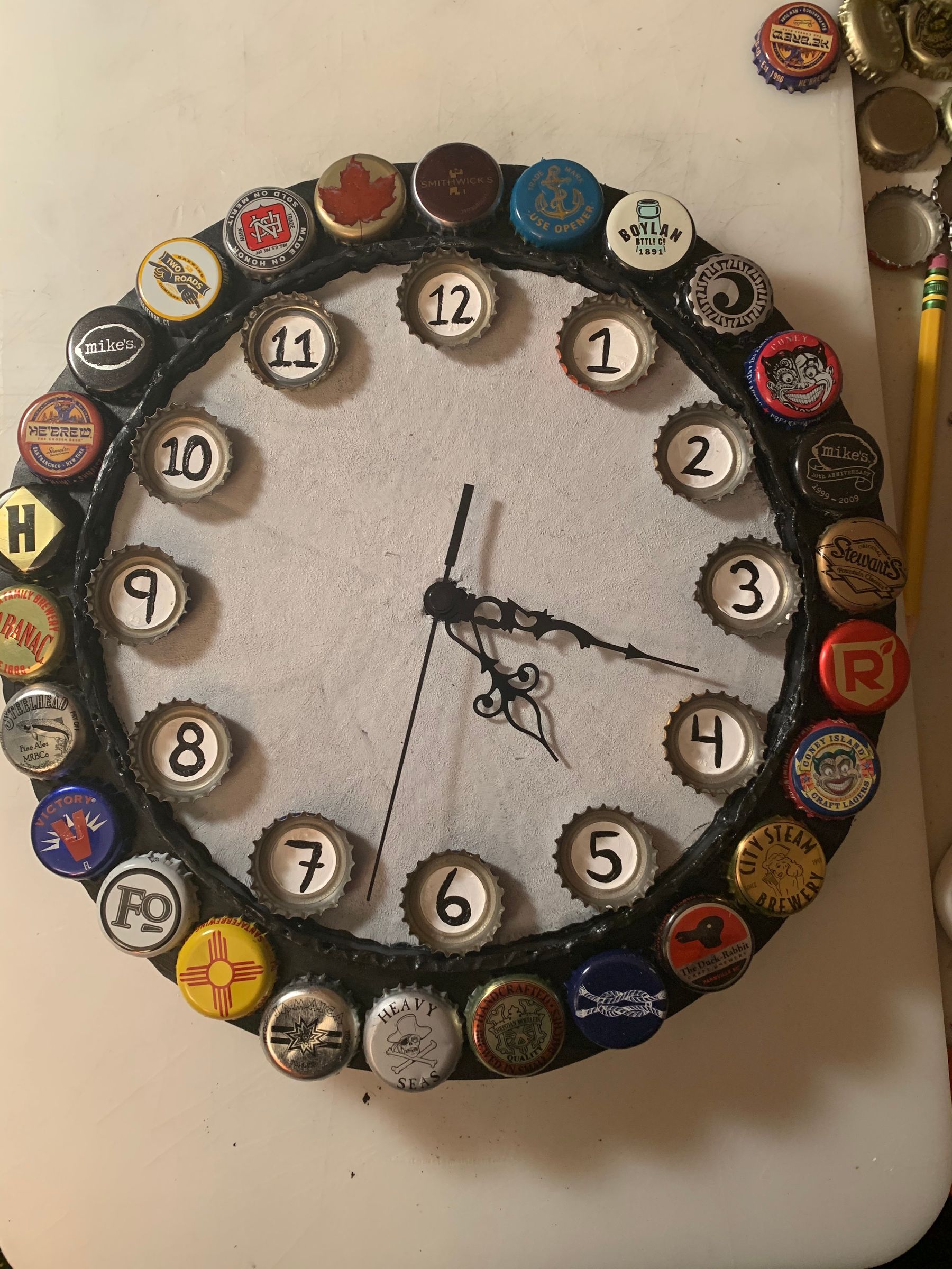Bottle Cap Clock 9 Steps (with Pictures) Instructables