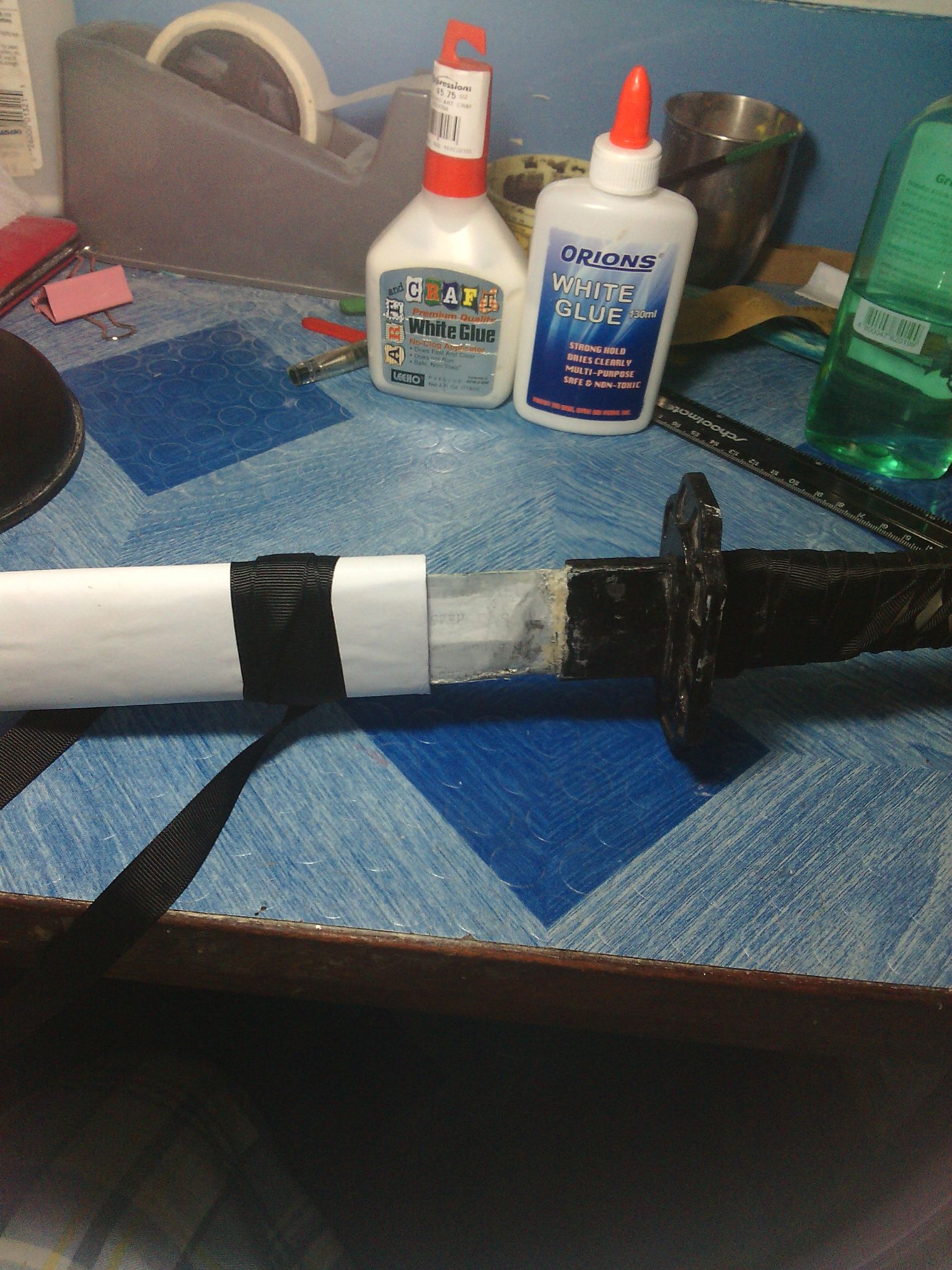 Paper and Popsicle Sticks Sword