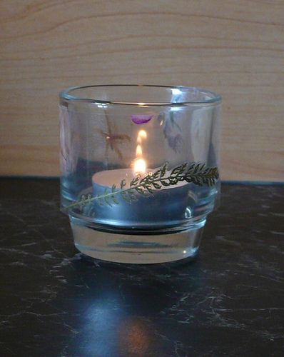 Dried Flower Candle Holder