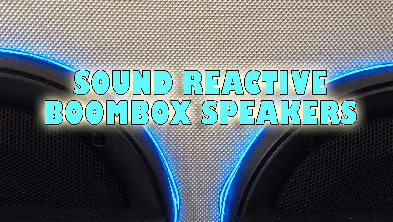 Adding Sound Reactive EL Wire to Your BoomBox