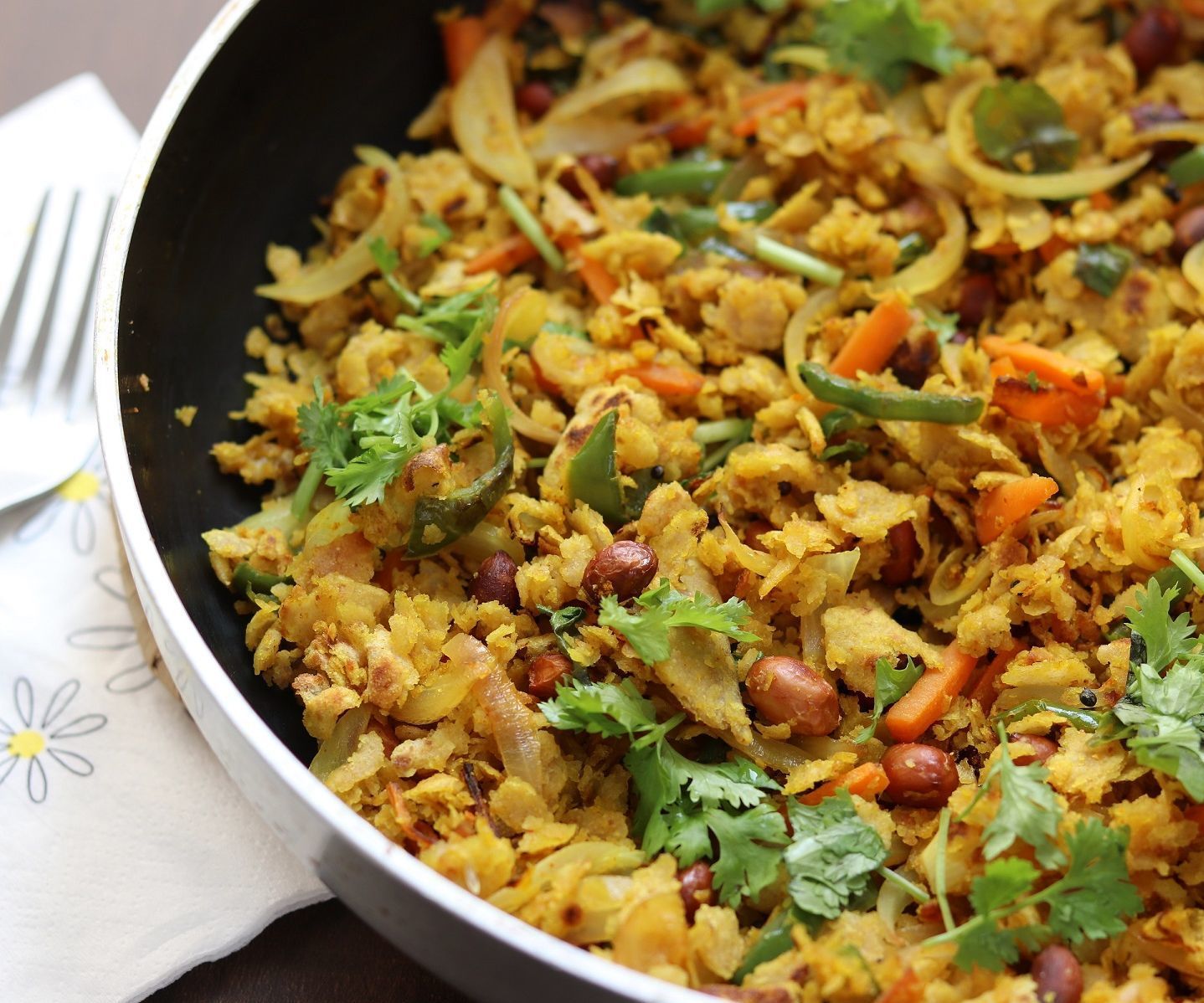Leftover Roti Poha Recipe 
