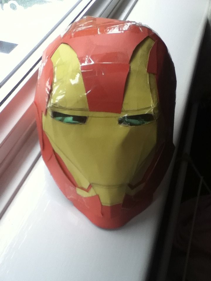 My Paper Iron Man Helmet