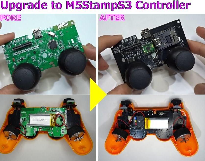 DualShock 3-like M5StampS3 Controller