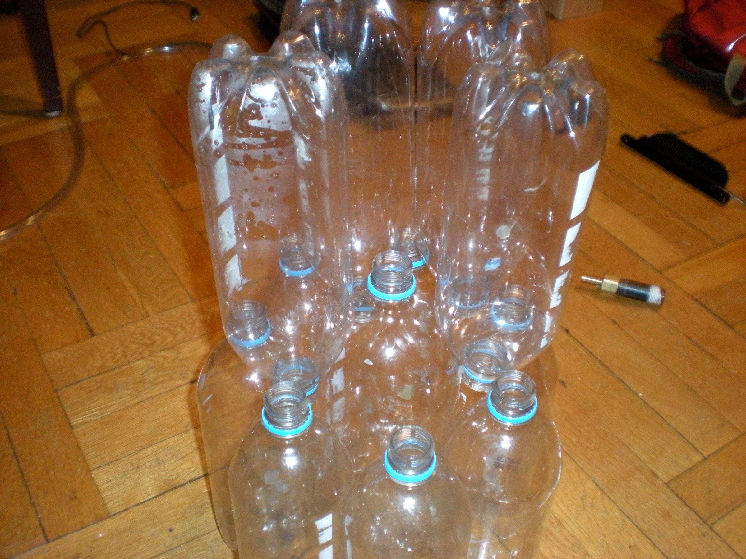 How to Make a Ottoman Out of Plastic Bottles