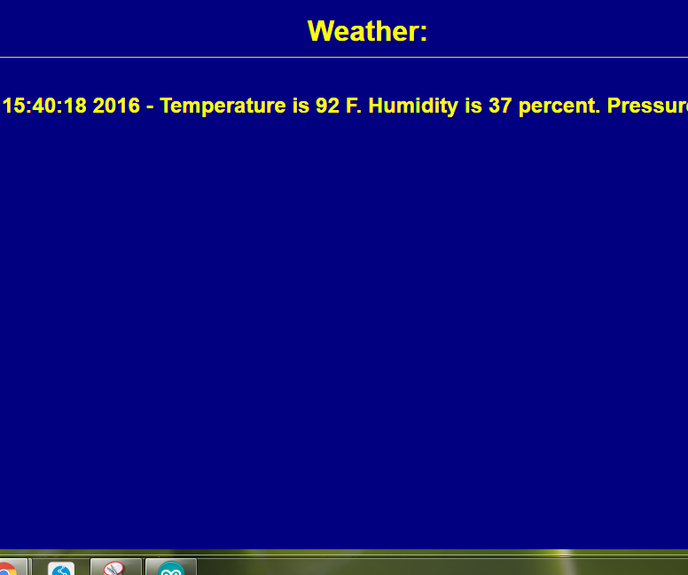 Weather on the Web With Sense Hat