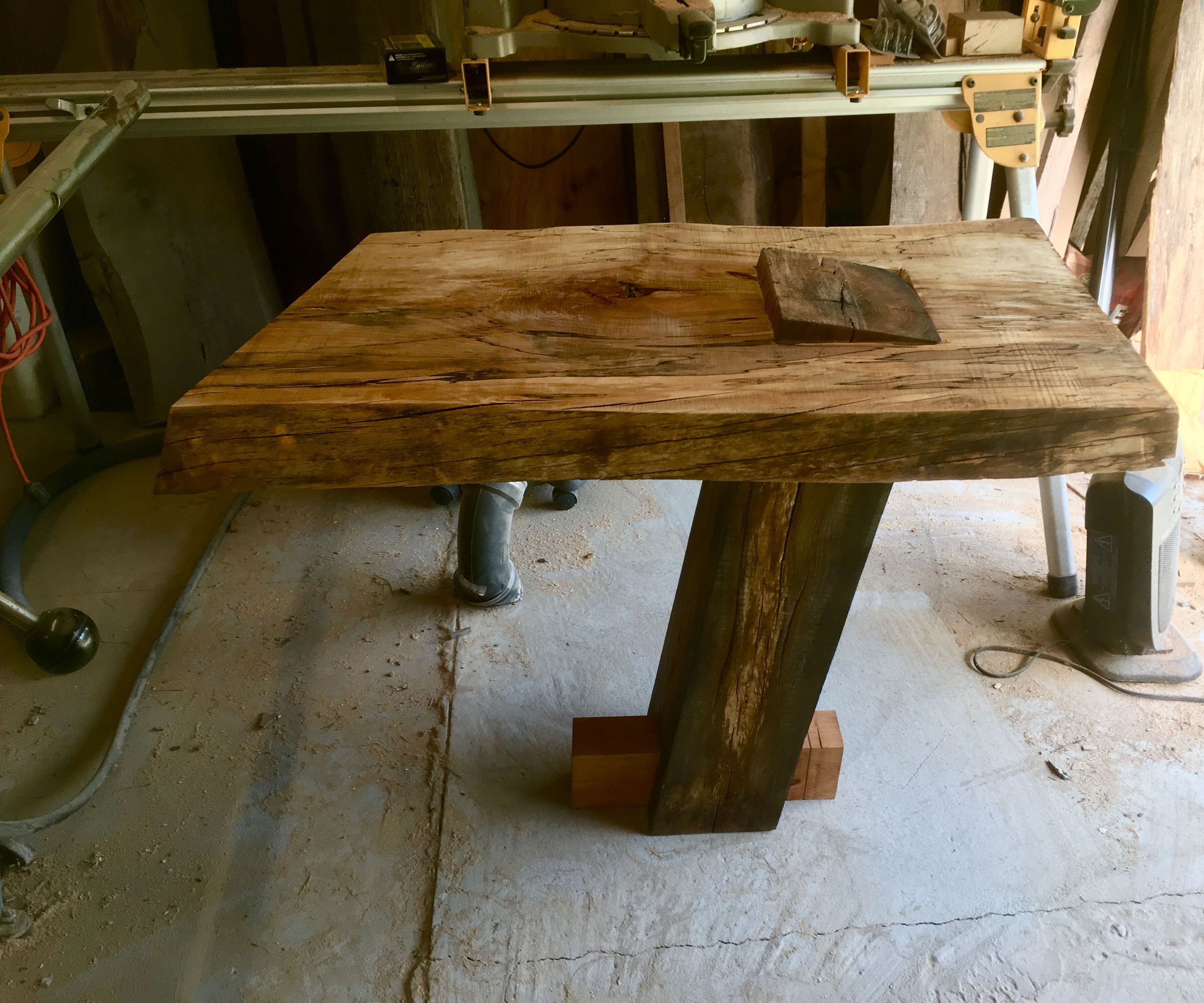 Live Edge Cantilevered Side Table