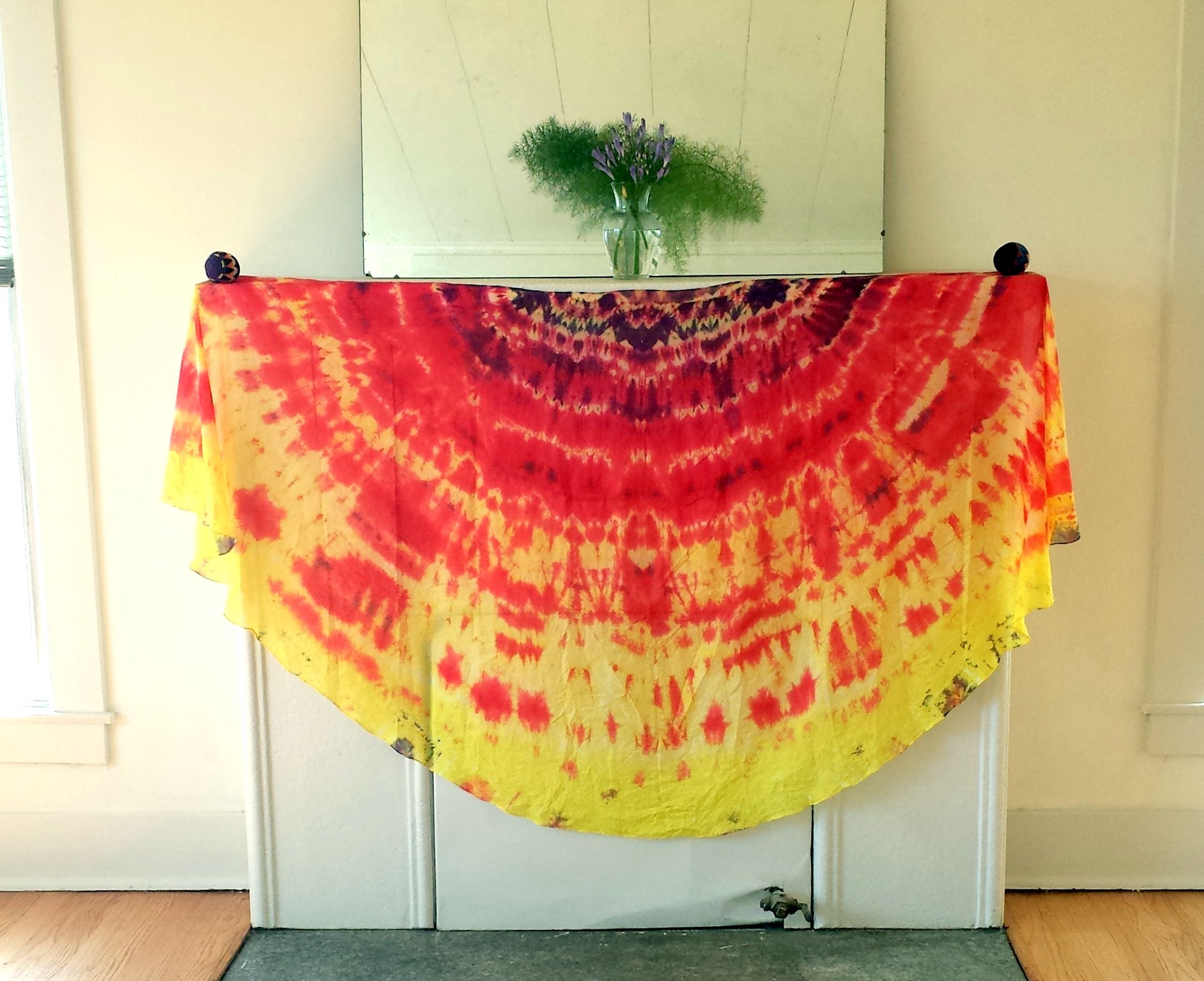 Tie Dye: "Fire" Veil