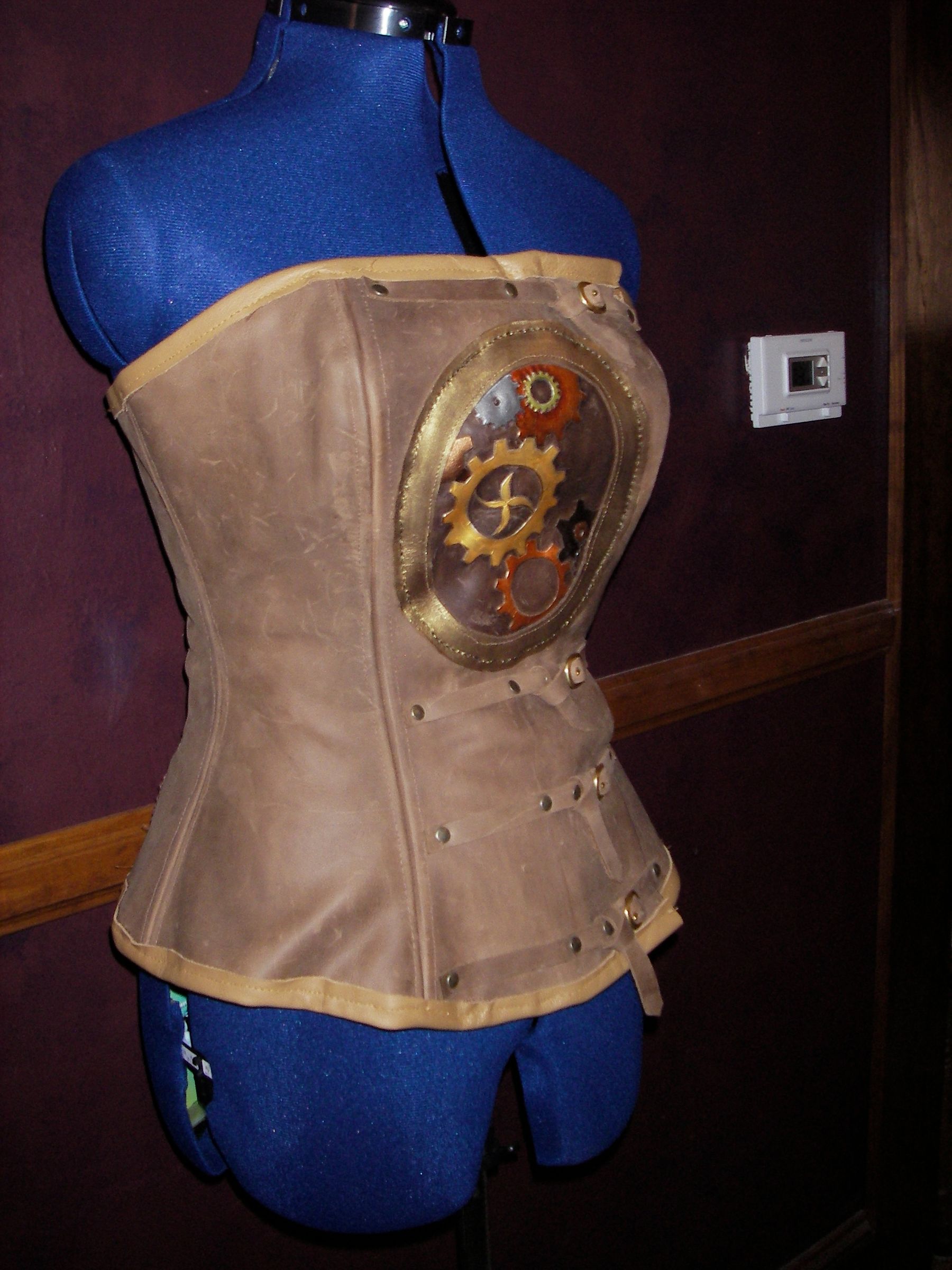 Leather Clockwork Corset