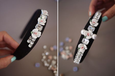 Continue Adorn the Rest Blank Parts With Beads