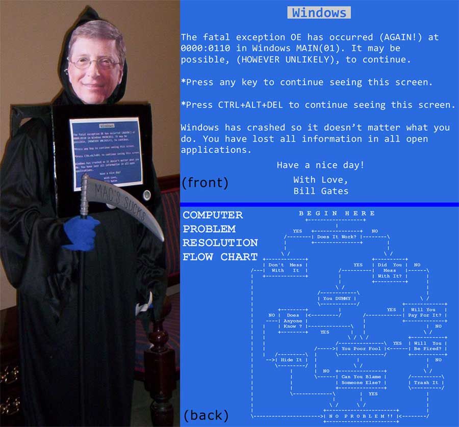 Blue Screen of Death - Bill Gates Reaper