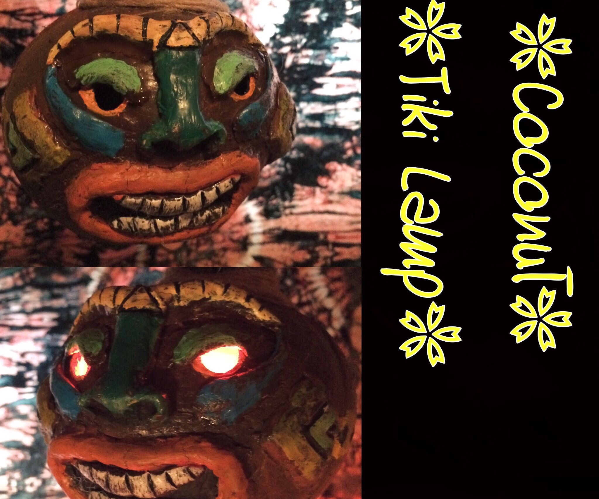 Coconut Tiki Lamp