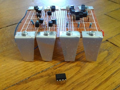 The Famous NE555 Timer-IC, Original and a Bit Larger
