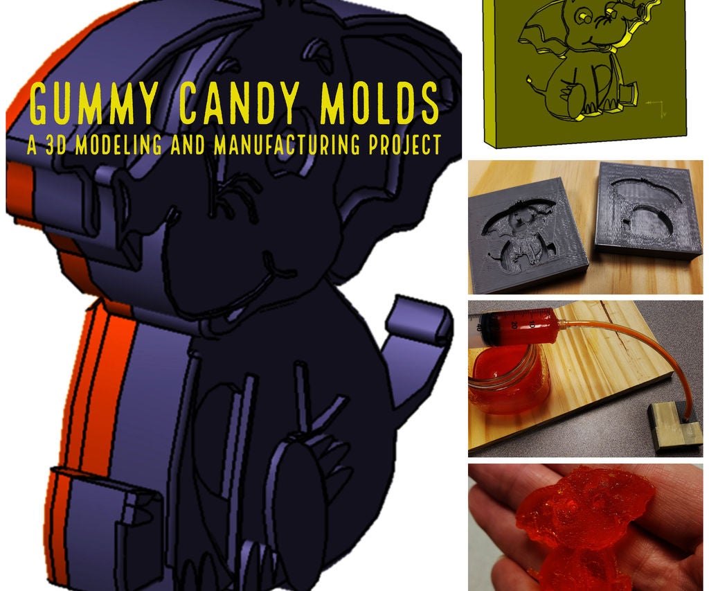 3D Modeled Gummy Candy Molds 8 Steps (with Pictures)