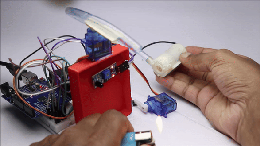 Arduino Fire Fighting Robot With Auto Extinguisher : 6 Steps (with ...