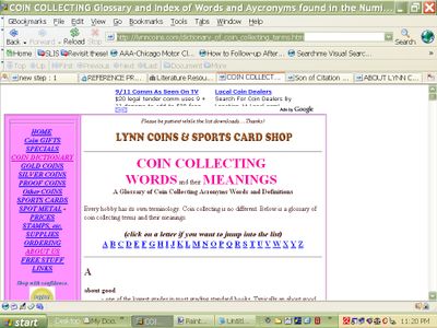 Let's First Focus on the Question About the Name for the Hobby of Coin Collecting...