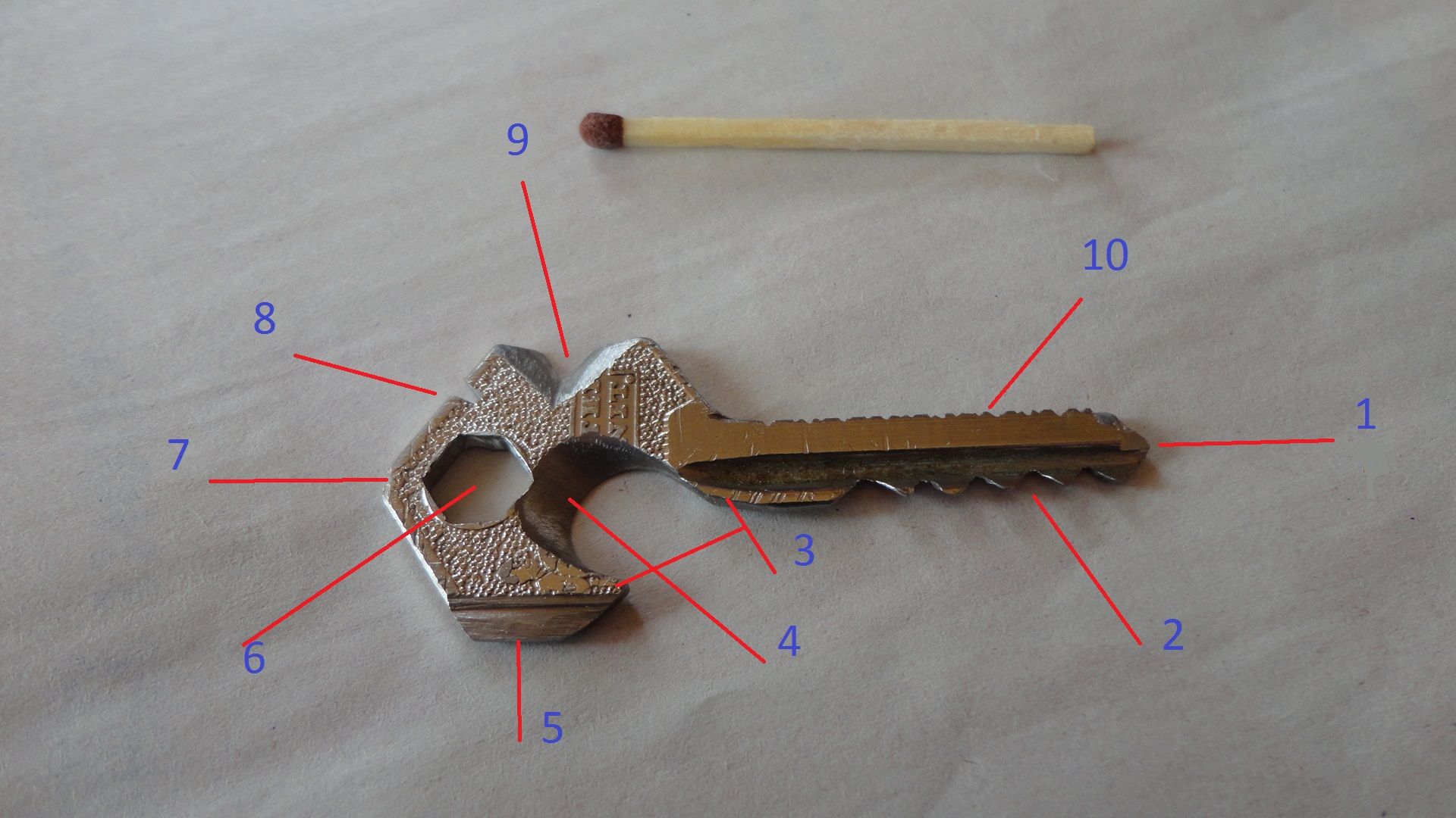 Multi Key Utility-Key 10+8-in-1 Tool (may Expand)