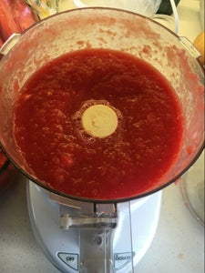 Wash. Blanch, Separate the Seeds and Remove the Pulp From the Skins