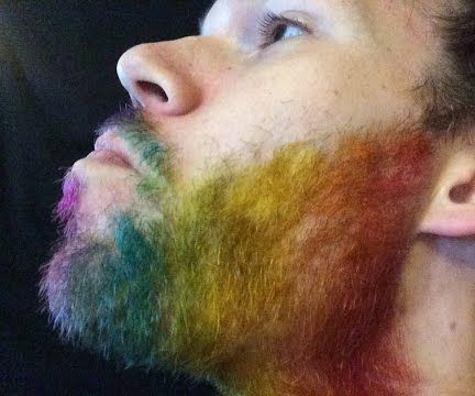 How to Dye your Beard Rainbow