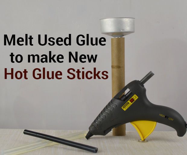 Melt Used Glue Back to a Hot Glue Stick