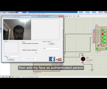 Person Authentication using Face detection by PC and Microcontroller (PIC, Arduino ,.....) 