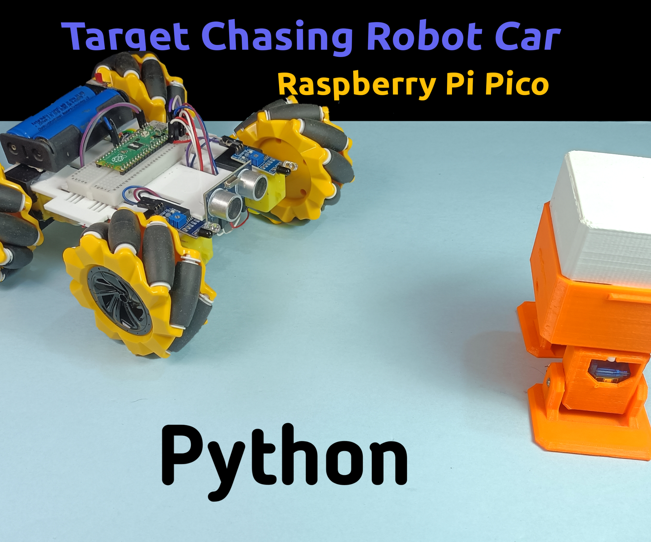 How to Make a Target Chasing Robot Car Using Raspberry Pi Pico : 8 ...