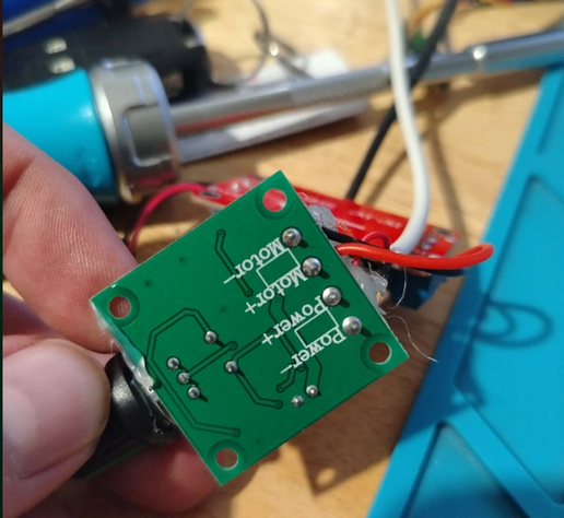 Wiring USB Power Cable to Speed Controller Module