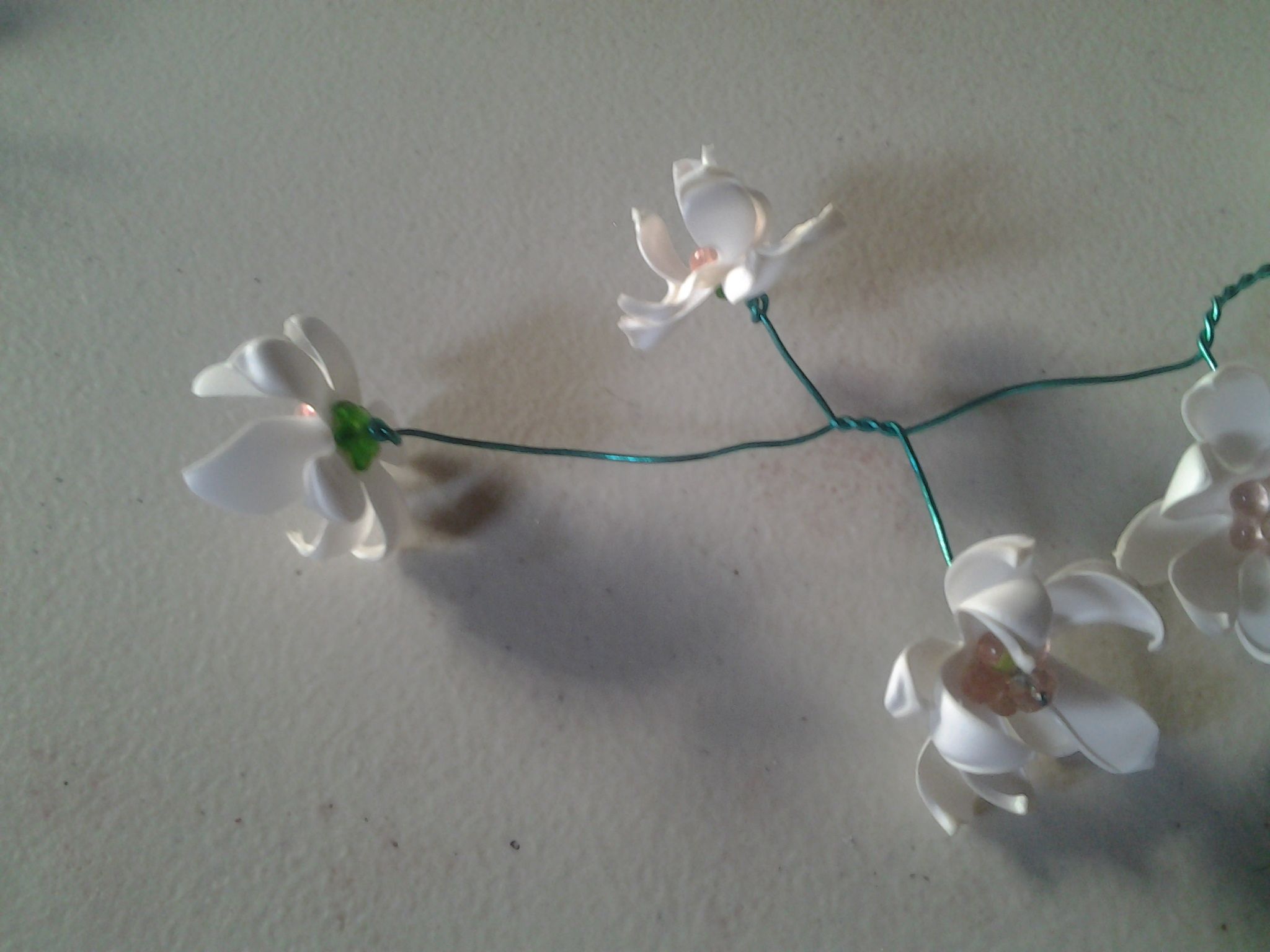 Sakura Blossom Necklace and Earrings With YUPO Paper 5 Steps (with