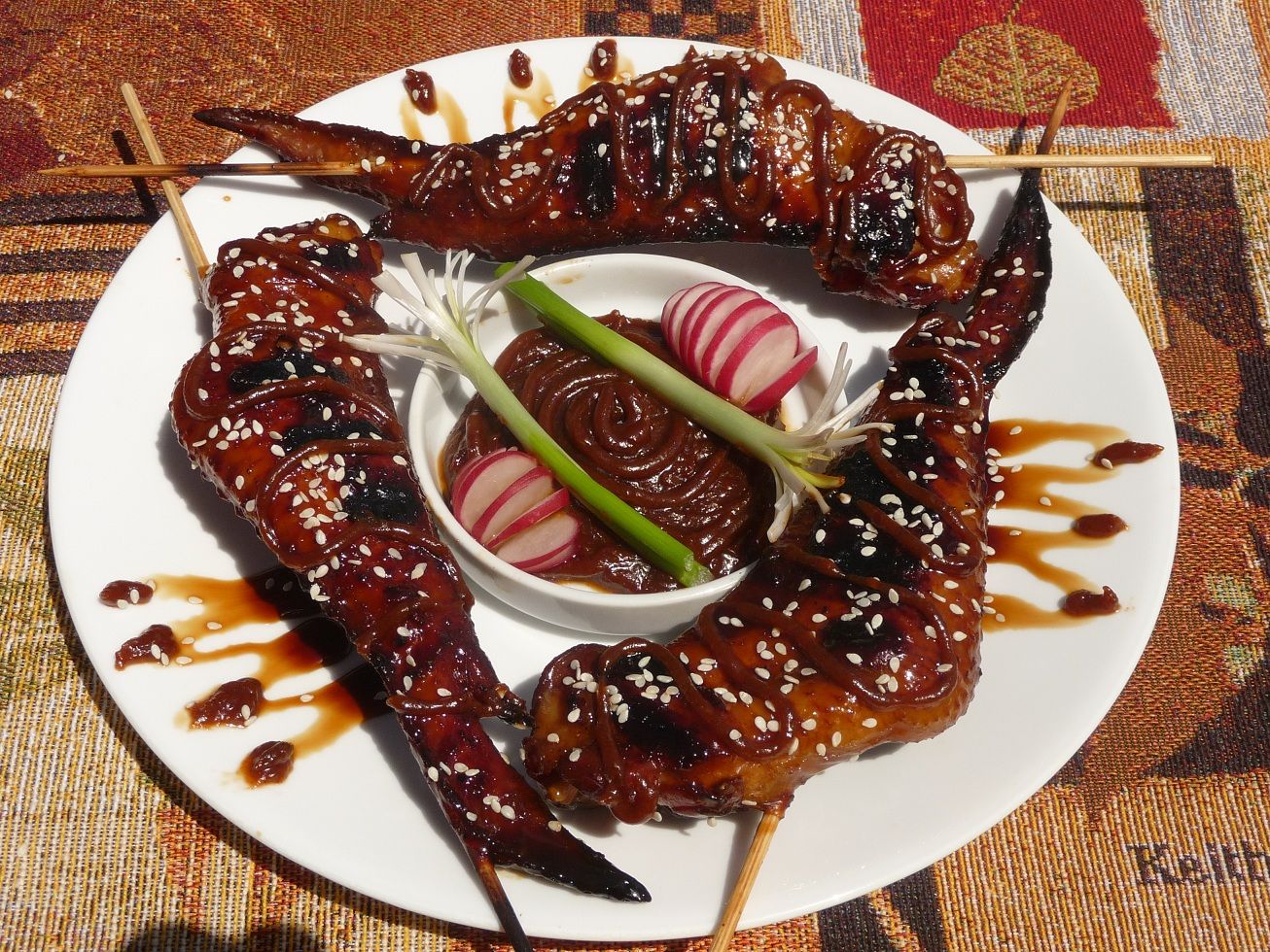 Sweet Dragon Wings With Spicy Peanut Sauce