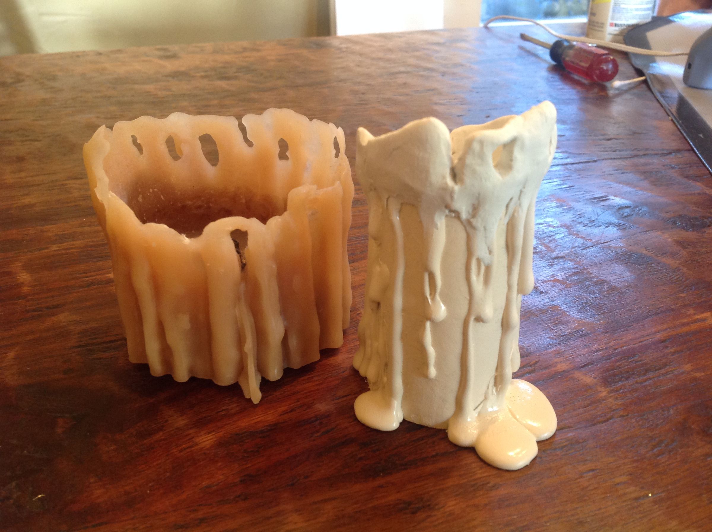Grungy Halloween Hot Glue Drip Candles 9 Steps Instructables
