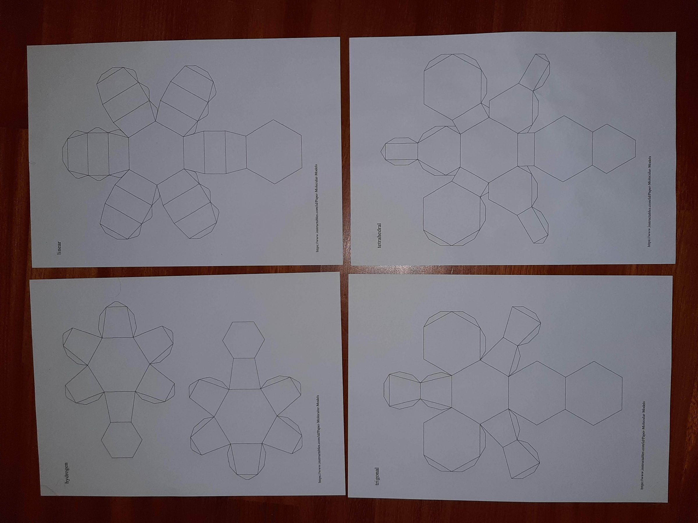 Paper Molecular Models 7 Steps Instructables